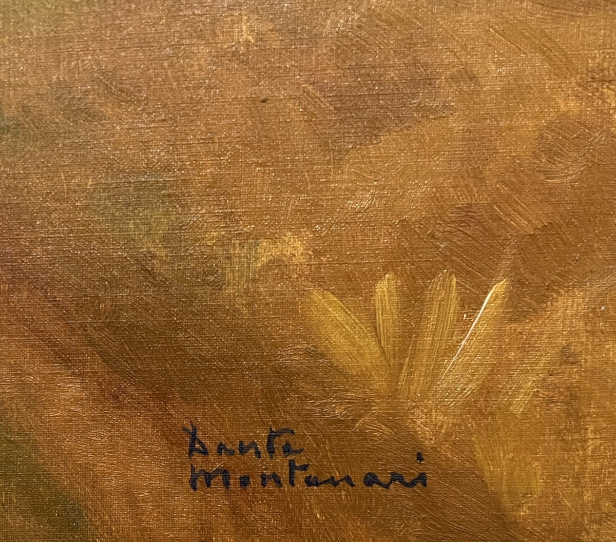 Dante Montanari (Porto Sant'Elpidio, Italia, 1896 – Milano, 1989) Paesaggio Con Casa Gialla-photo-2
