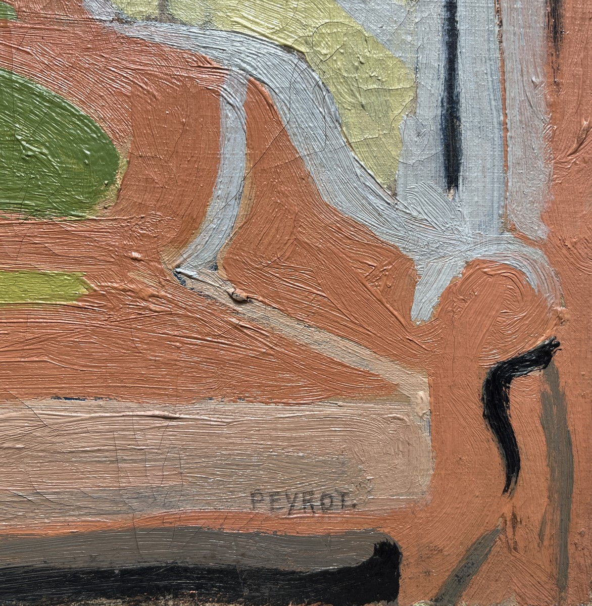 Arturo Peyrot (Roma, 1908 - Madrid, 1993) Finestra Con Giardino, 1947-photo-2