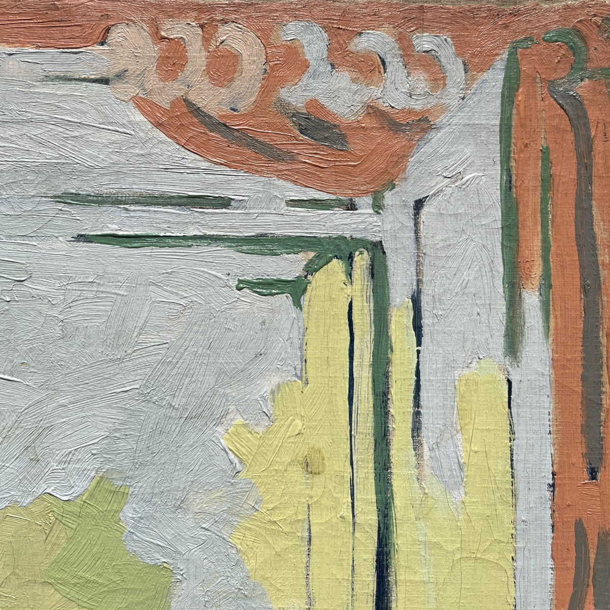 Arturo Peyrot (Roma, 1908 - Madrid, 1993) Finestra Con Giardino, 1947-photo-5
