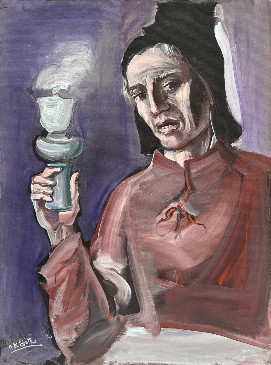Oscar Di Prata (Brescia, 1910-2006) Autoritratto-photo-4