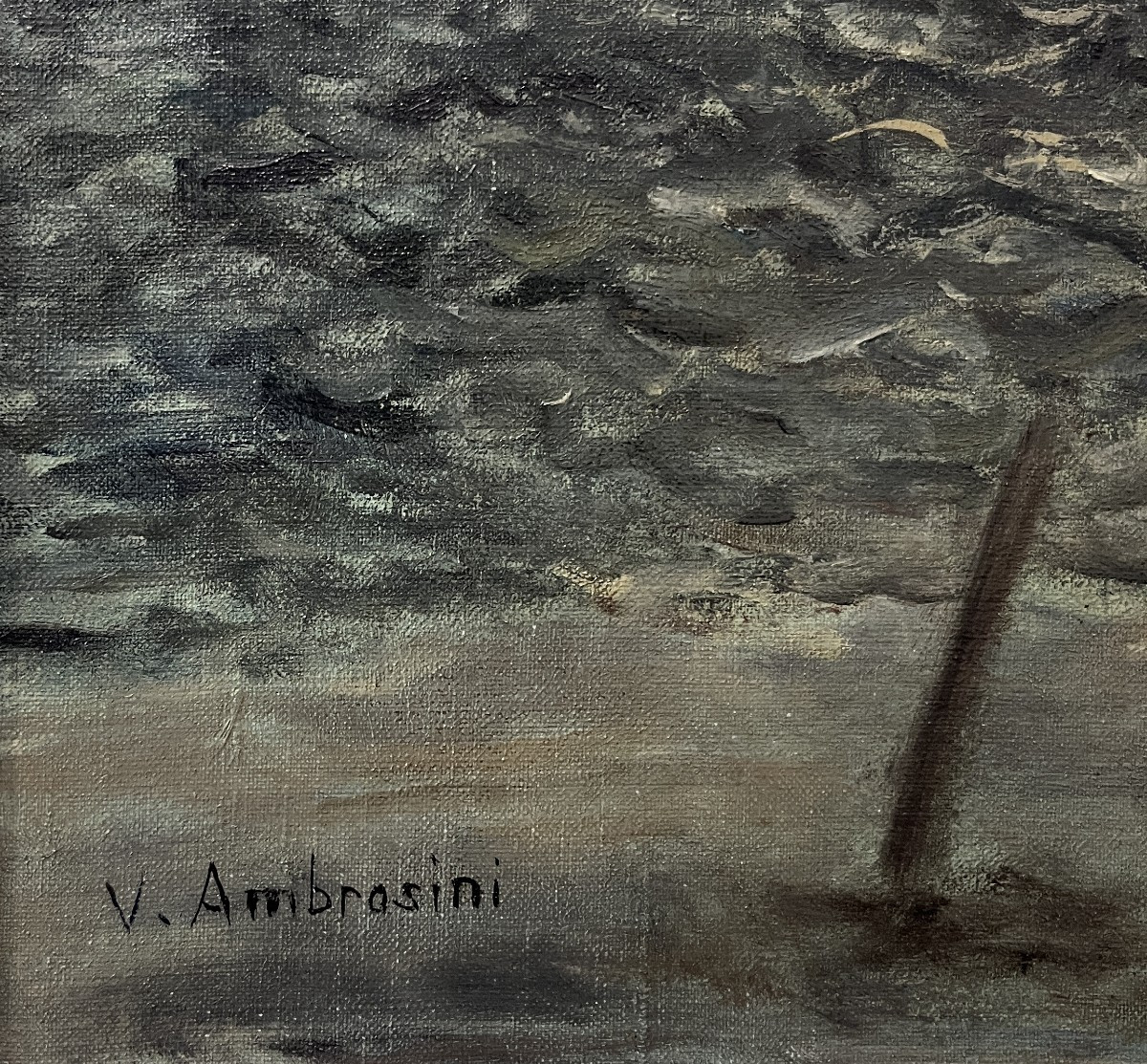 Vincent Ambrosini (1905-1982) Notturno Al Mare-photo-2