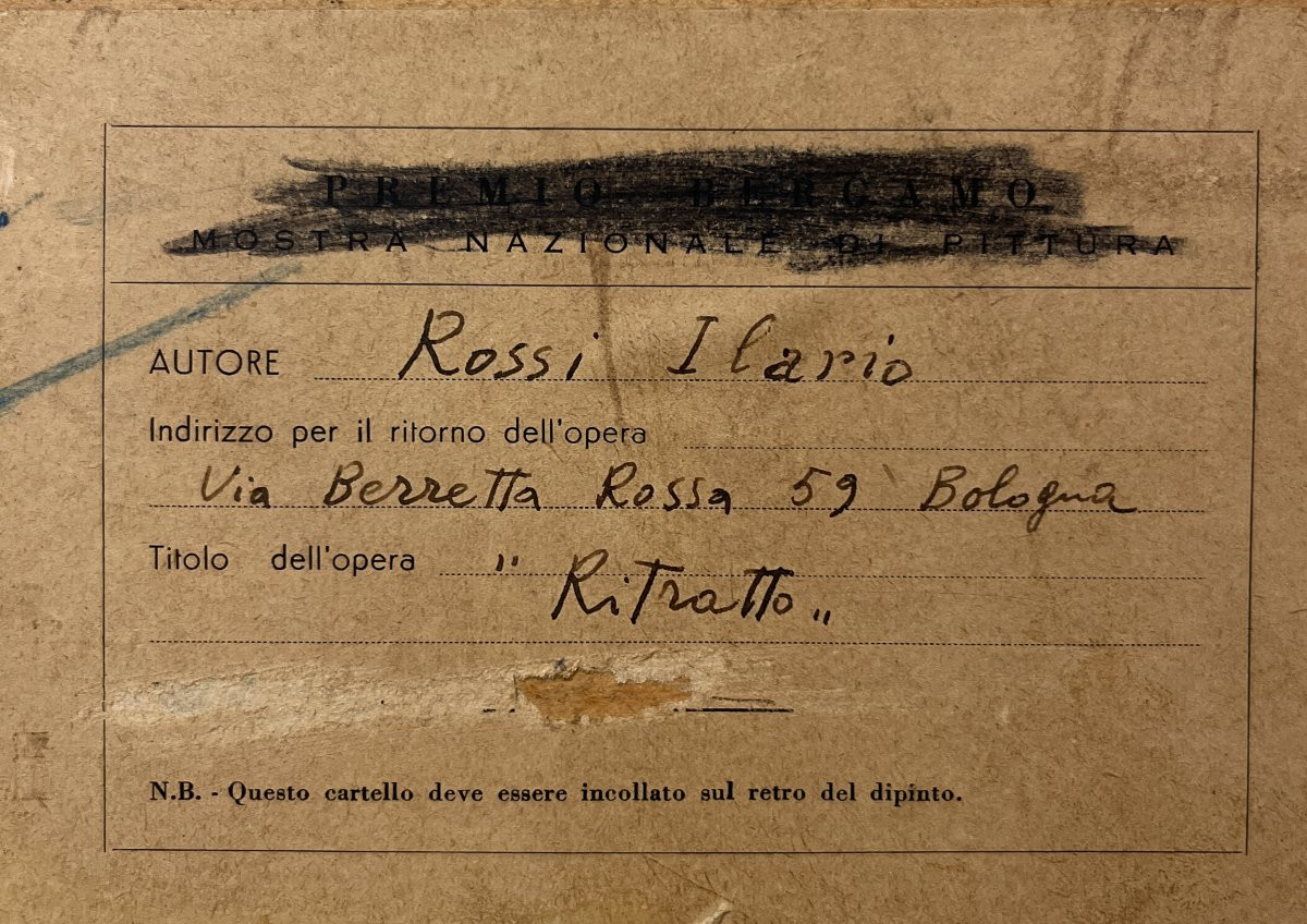 Ilario Rossi (Bologna, 1911-1994) Ritratto, 1935-photo-6