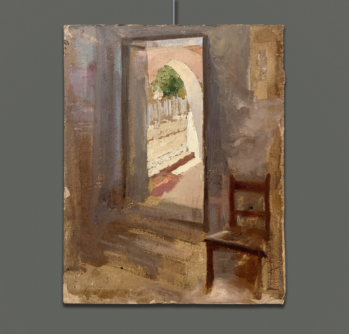 Nicolae Vermont (Romania, 1866-1932) Ninfe e Satiro, 1910 - Vista dalla Camera-photo-2