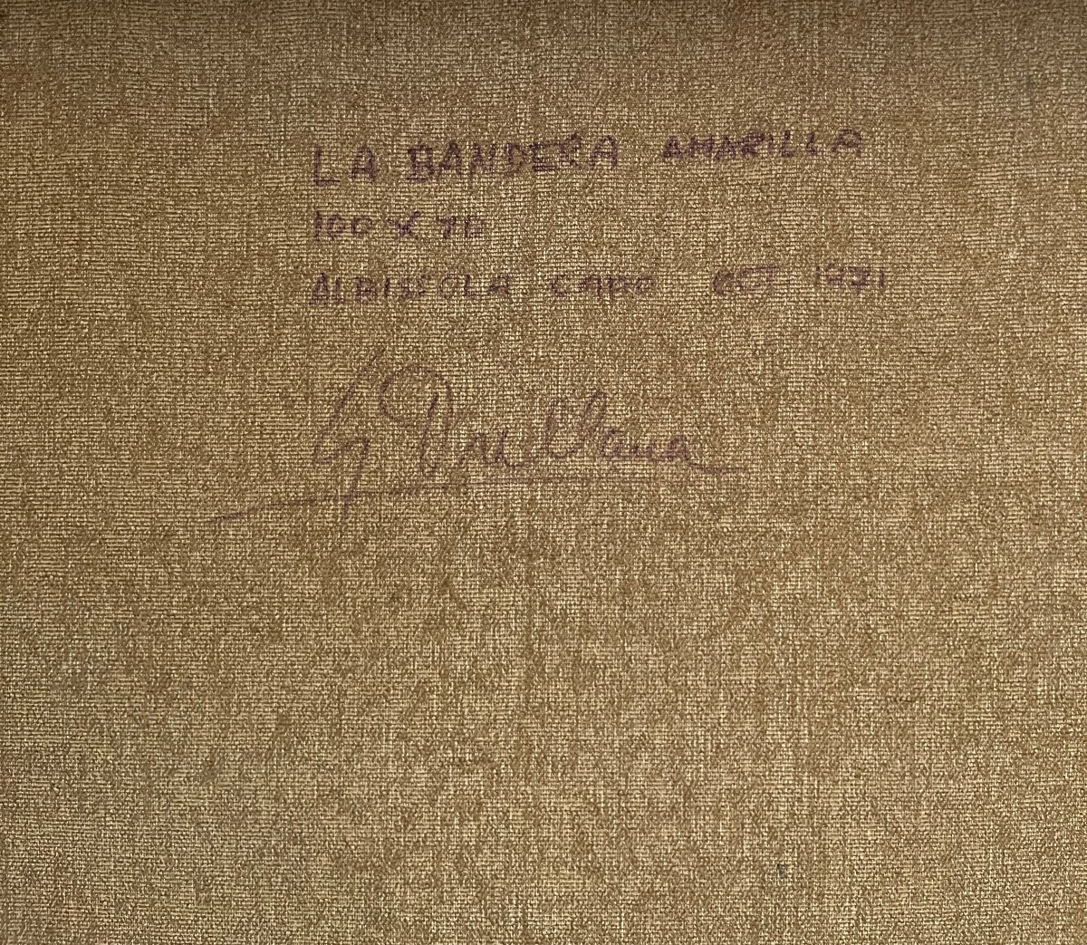Gaston Orellana (Valparaíso, Cile, 1933) La Bandiera Gialla, 1971-photo-4