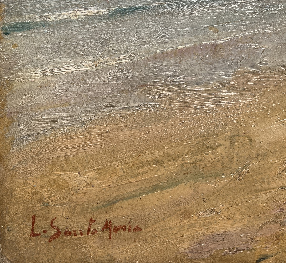 Leopoldo Barthelemy Santa Maria  (Spagna, 1887-1970) Spiaggia-photo-2