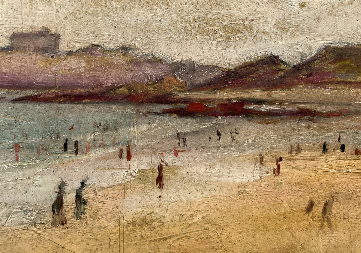 Leopoldo Barthelemy Santa Maria  (Spagna, 1887-1970) Spiaggia-photo-1