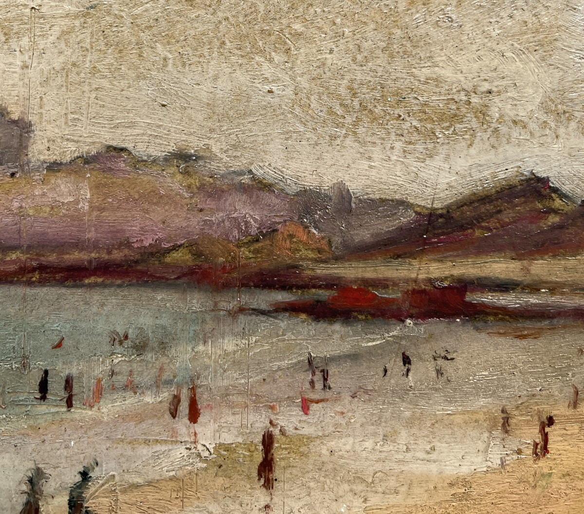 Leopoldo Barthelemy Santa Maria  (Spagna, 1887-1970) Spiaggia-photo-3