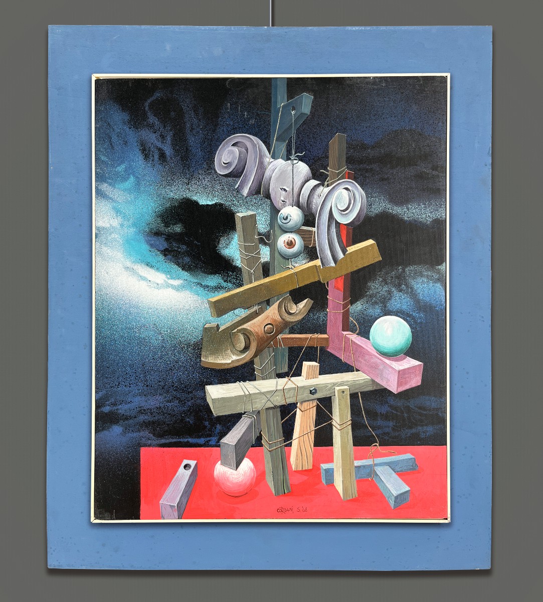 Sereno Cordani (Pozzaglio, 1919 - Cremona, 1985) Costruzione Precaria, 1968