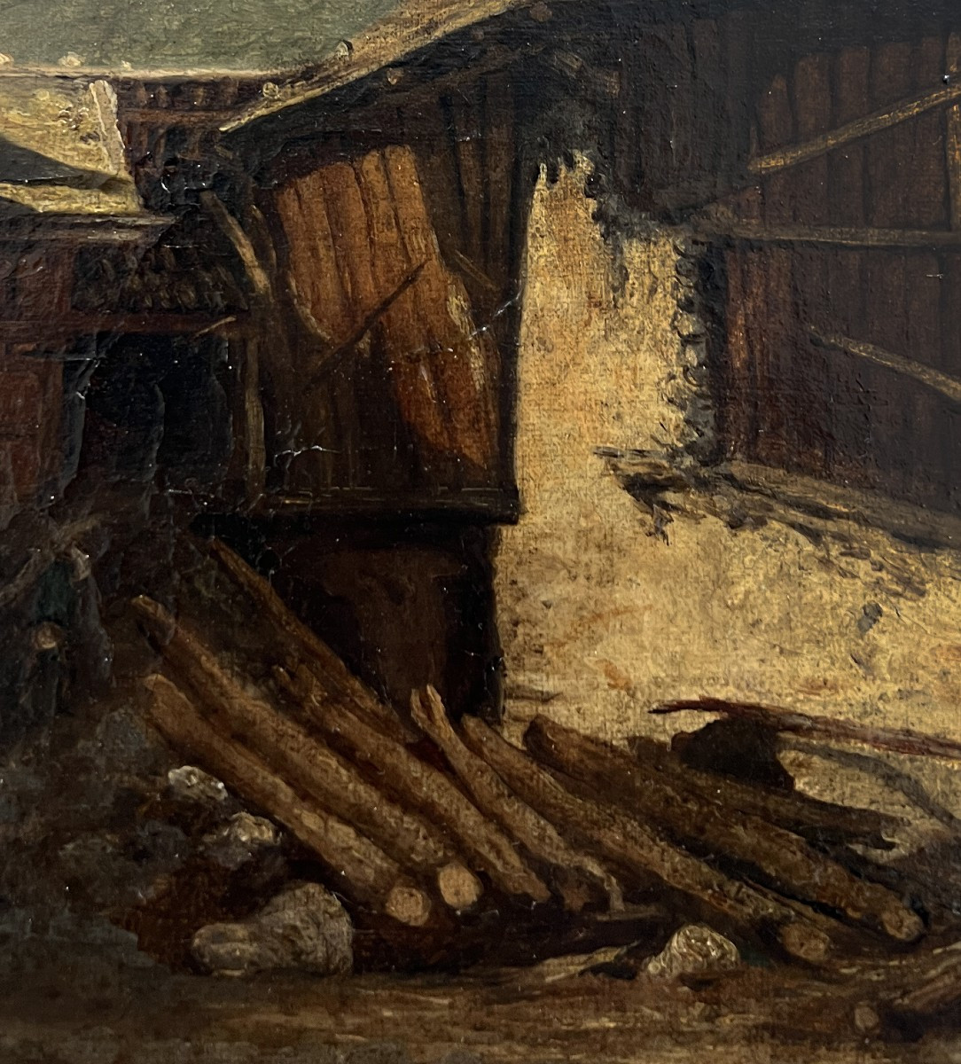 Scuola del Nord Italia del XIX secolo, Paesaggio rurale di Montagna-photo-4