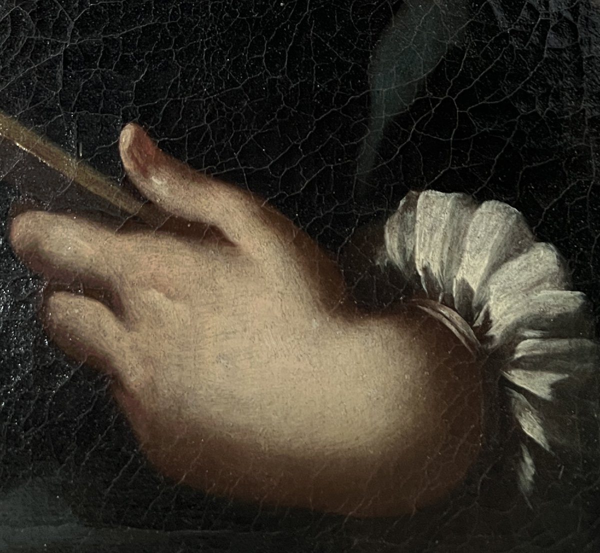 Giuseppe Bonito Attribuito a (Napoli, 1707 - 1789) Ritratto di bambina con ventaglio-photo-6