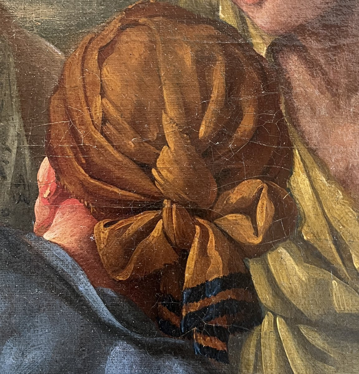 Scuola Francese del XVIII secolo, Scena Epica, (Enea e Didone?)-photo-6