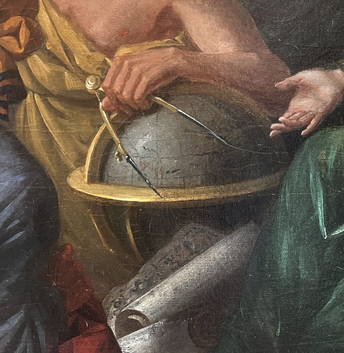 Scuola Francese del XVIII secolo, Scena Epica, (Enea e Didone?)-photo-8