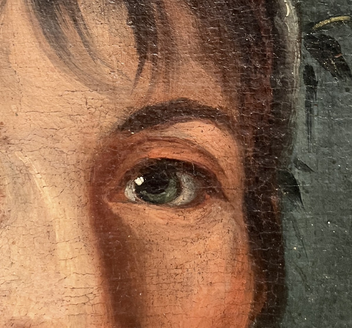 Scuola francese, fine XVIII, inizio XIX secolo, ritratto di Dama con nastri bianchi-photo-4