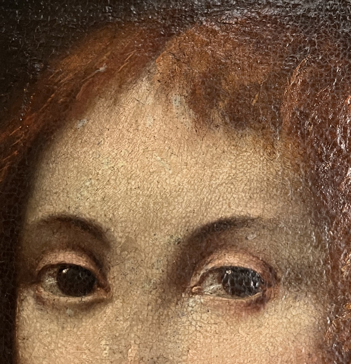 Scuola Lombarda fine XVII Secolo, Ritratto di bambina con collana di perle-photo-4