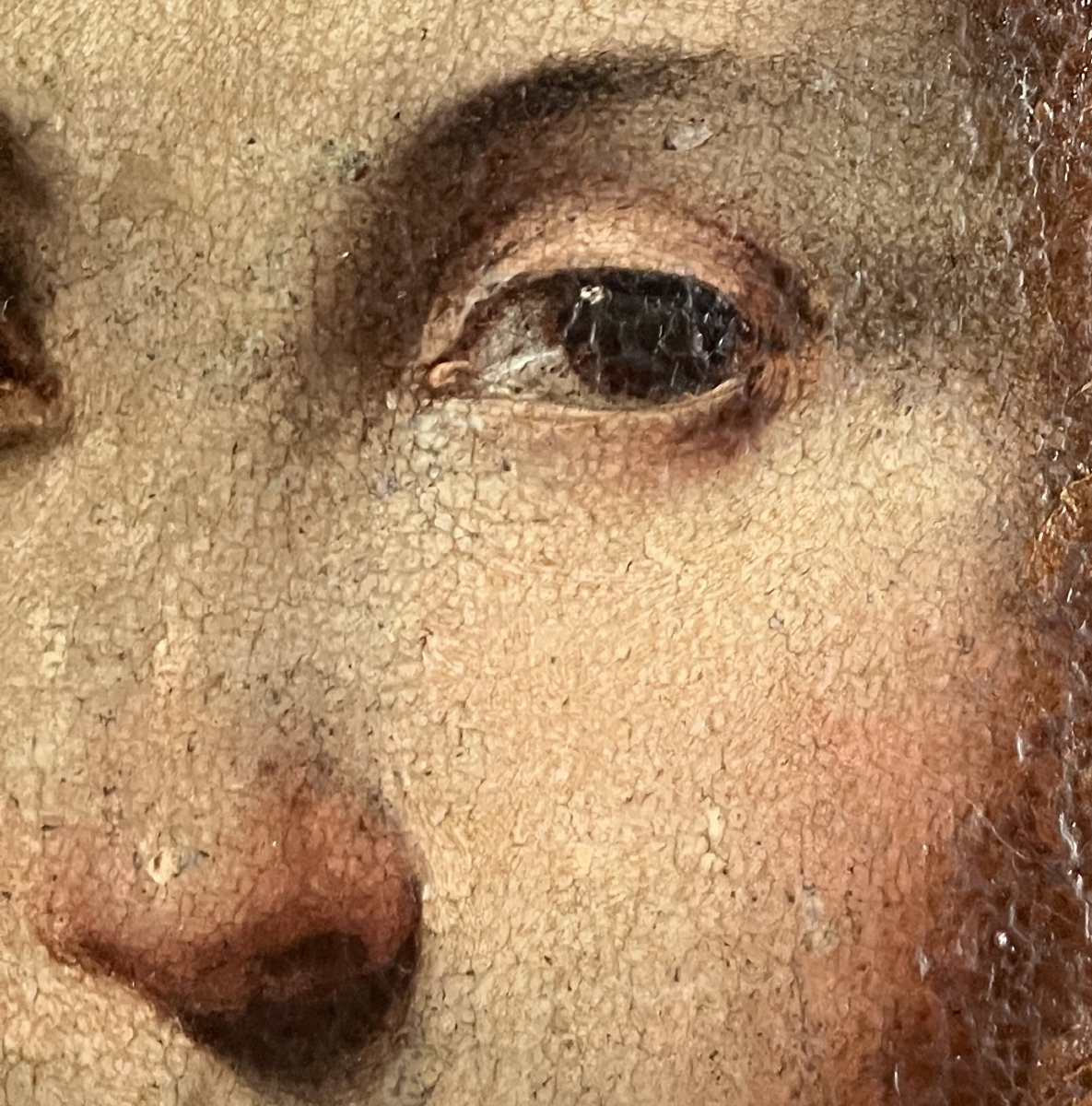 Scuola Lombarda fine XVII Secolo, Ritratto di bambina con collana di perle-photo-3