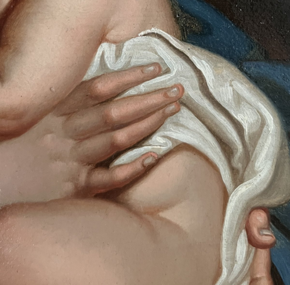 Scuola Italiana inizi XIX secolo (da G.B. Sassoferrato), Madonna con bambino-photo-2