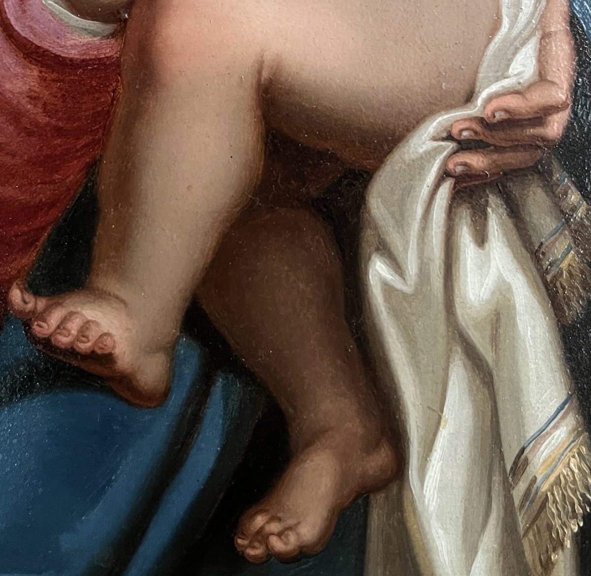 Scuola Italiana inizi XIX secolo (da G.B. Sassoferrato), Madonna con bambino-photo-4