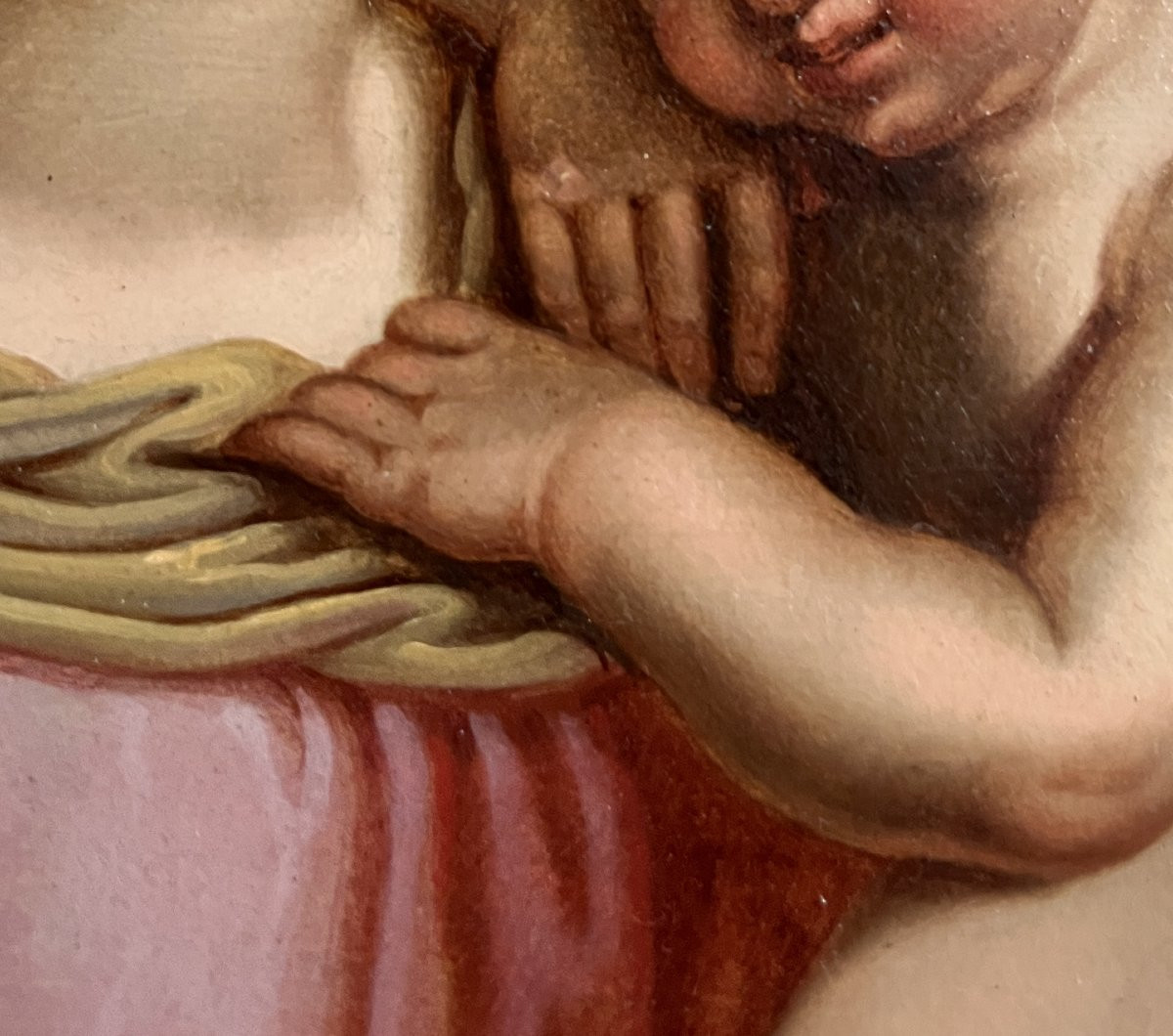 Scuola Italiana inizi XIX secolo (da G.B. Sassoferrato), Madonna con bambino-photo-5