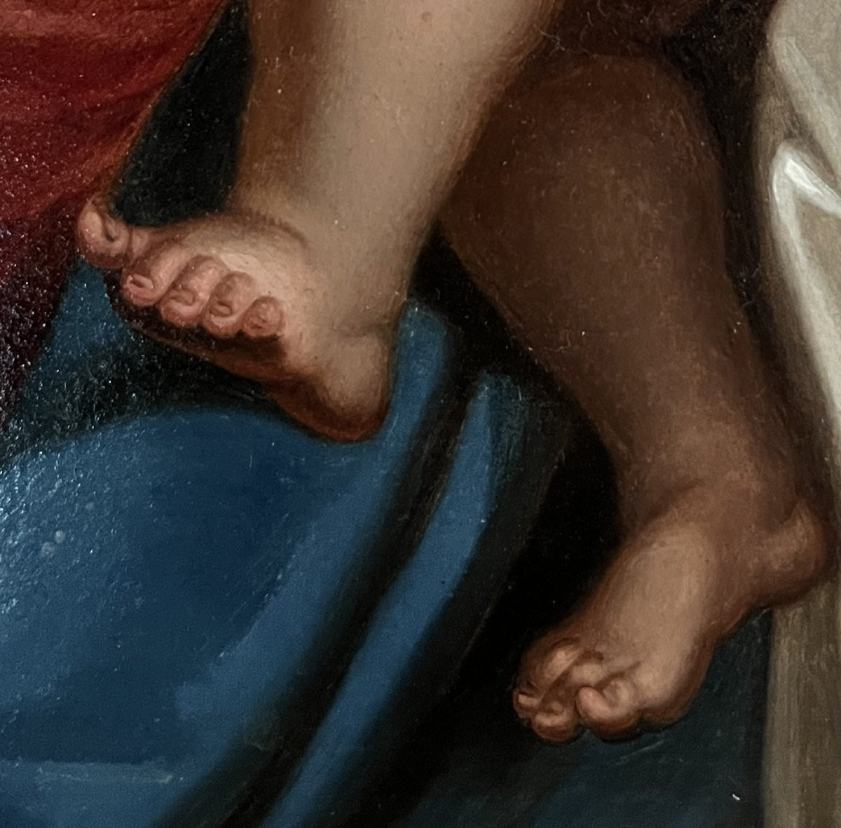 Scuola Italiana inizi XIX secolo (da G.B. Sassoferrato), Madonna con bambino-photo-8