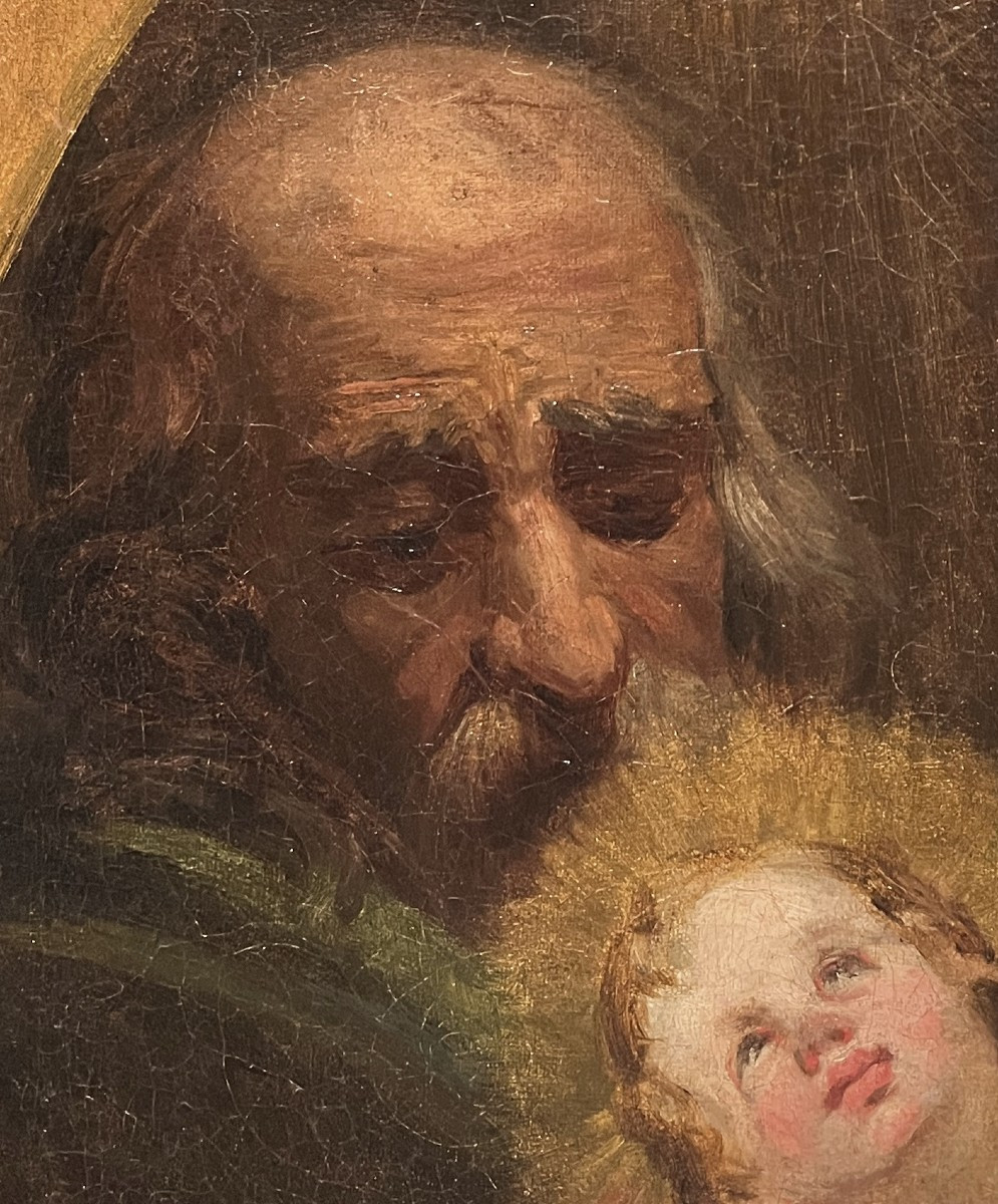 Scuola Veneta, XVIII secolo, Sacra famiglia-photo-1