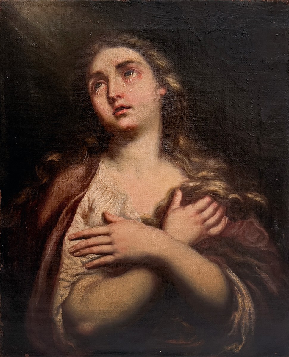 Scuola Veneta, fine del XVII secolo, Maddalena penitente-photo-2