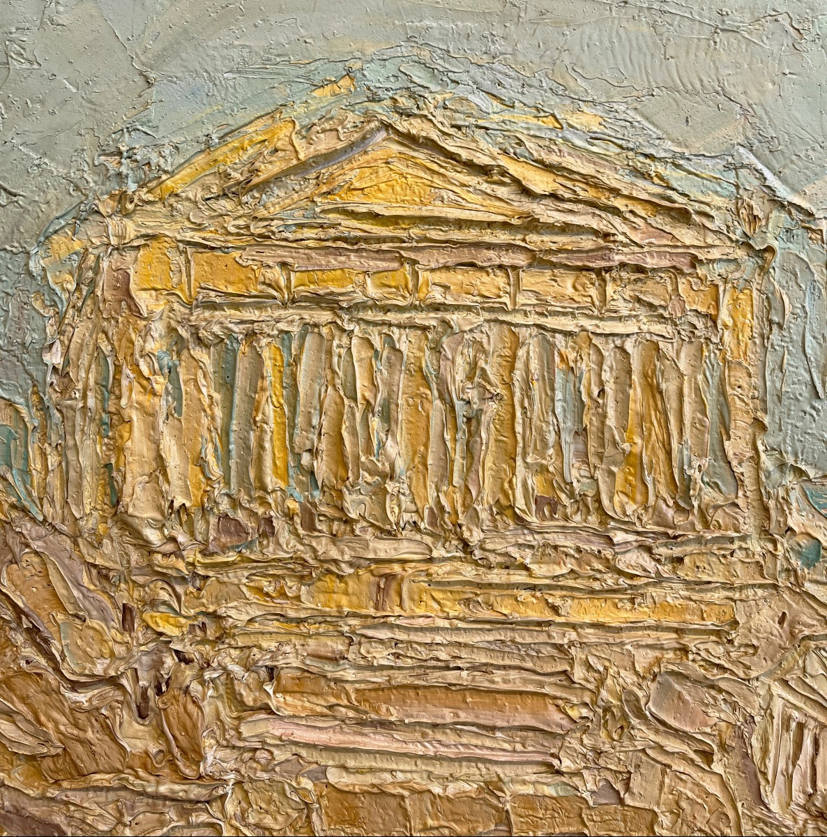 Andrè Cottavoz (Saint-Marcellin, 1922 - Vallauris, Francia, 2012) L'Acropoli, Atene, 1961-photo-4