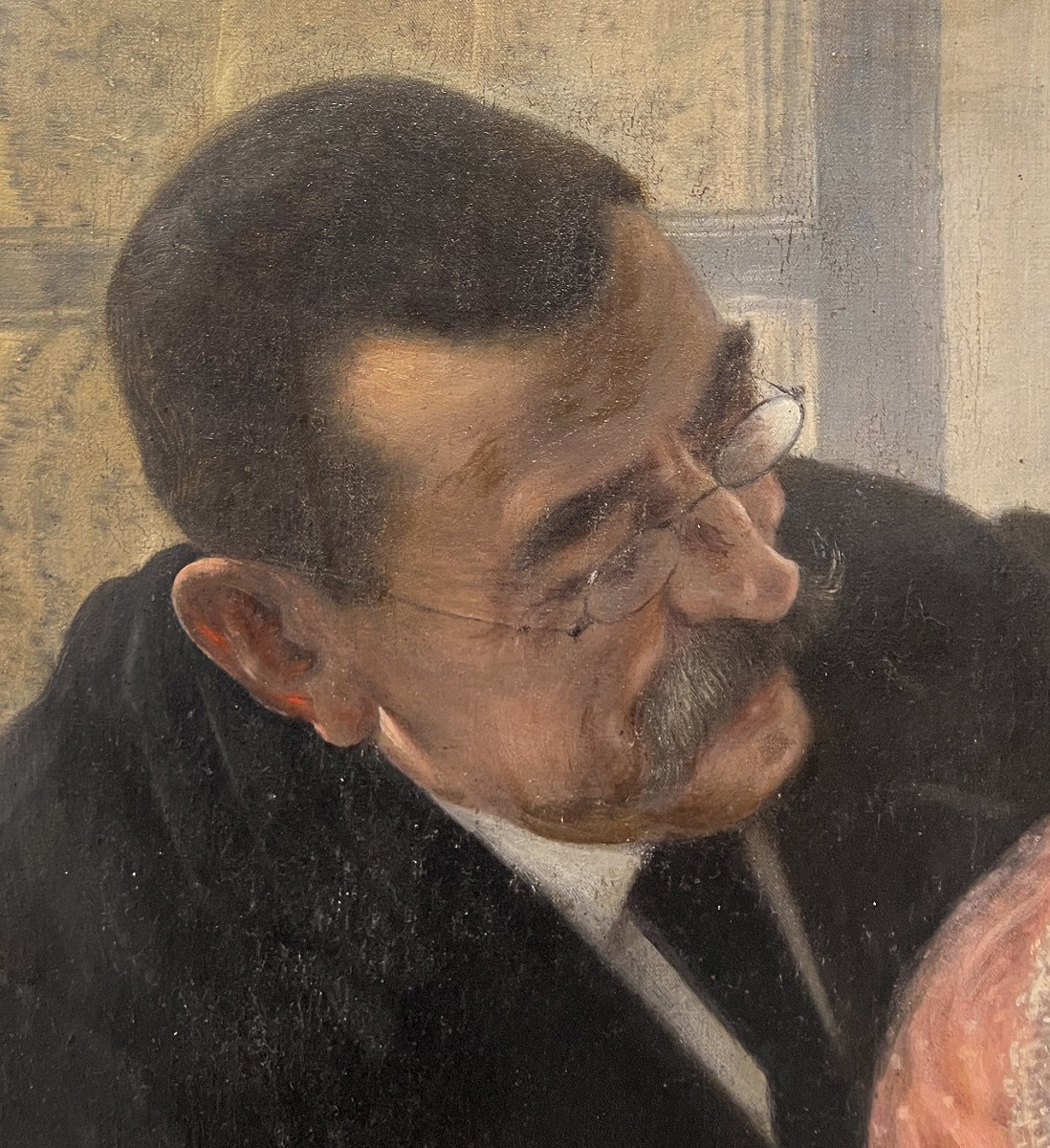 Gabriel Biessy (Francia, 1854-1935) Frans, figlio dell'artista con il nonno, 1893-photo-2