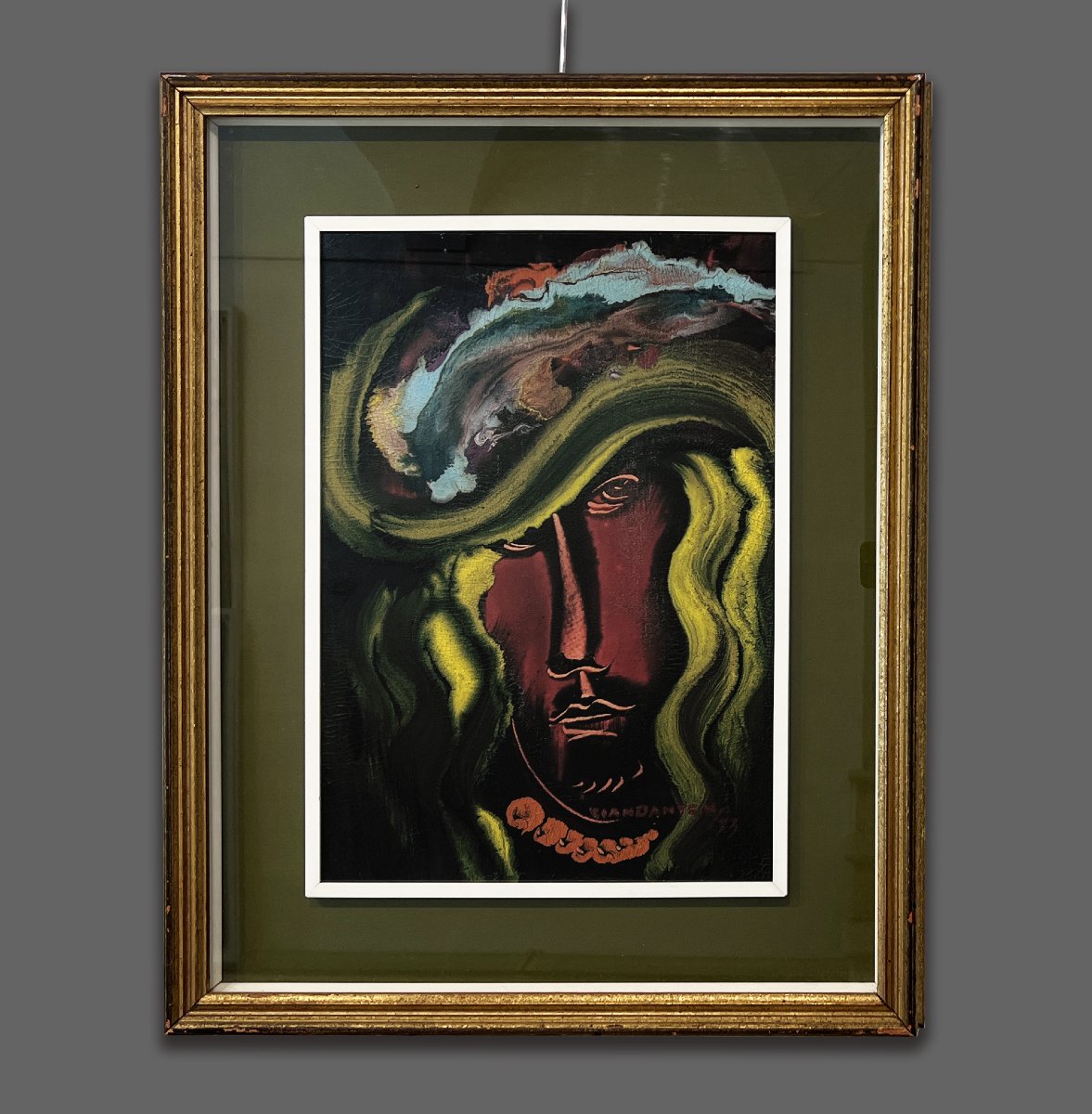 Giandante X (Milano, 1899 - Castelleone, Italia, 1984) Ritratto, 1973