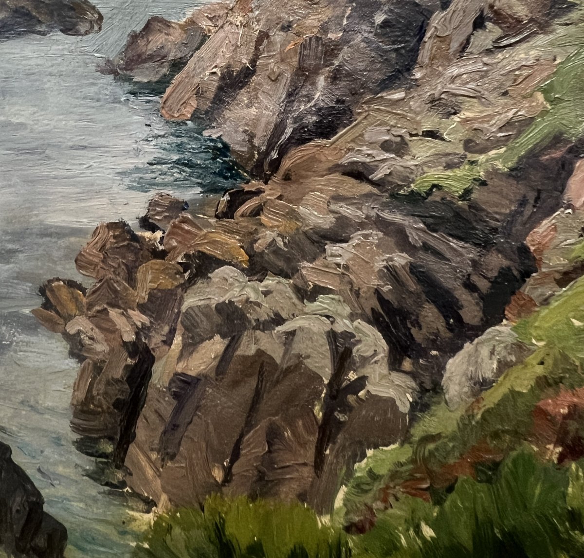 Charles Corcuff (Tour Tanguy, Brest, Francia, 1872-1953) Port Manech, Bretagna, Francia-photo-2