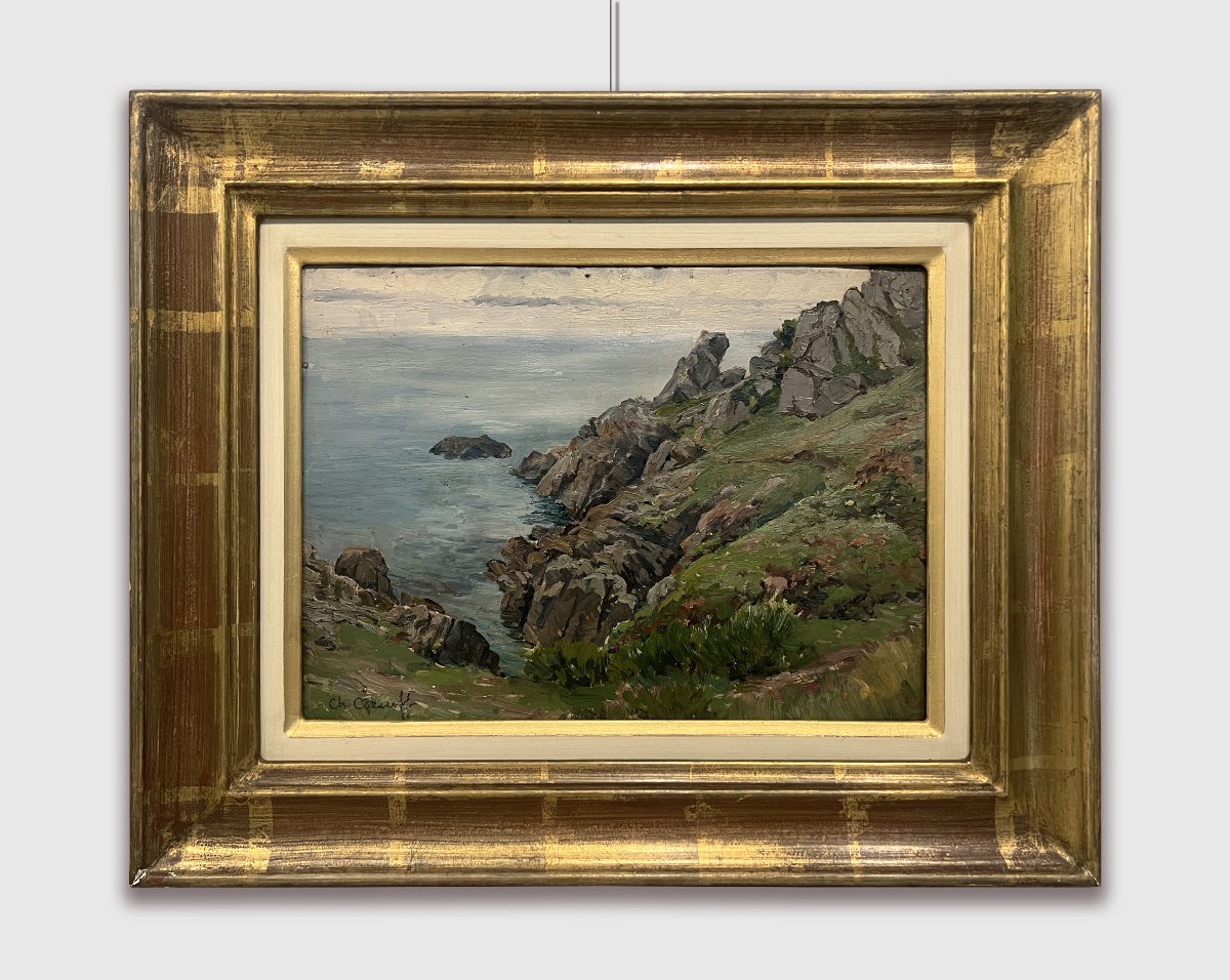 Charles Corcuff (Tour Tanguy, Brest, Francia, 1872-1953) Port Manech, Bretagna, Francia-photo-5