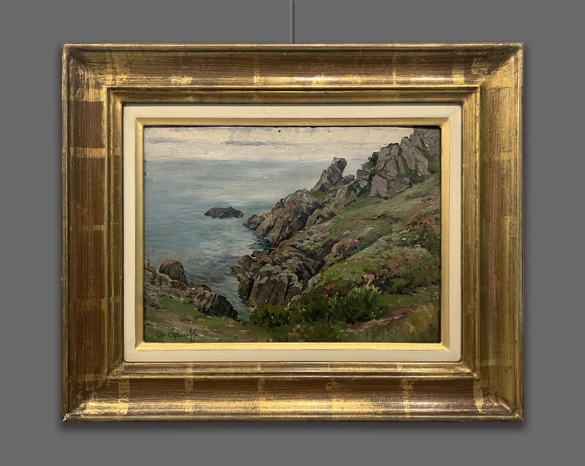 Charles Corcuff (Tour Tanguy, Brest, Francia, 1872-1953) Port Manech, Bretagna, Francia