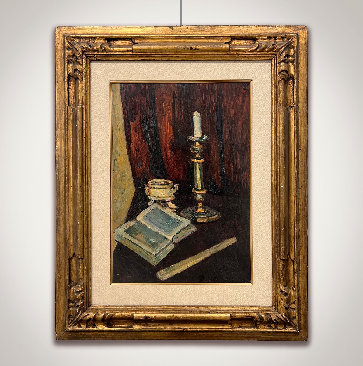 Piero Marussig (Trieste, 1879 - Pavia, 1937) Natura morta con candelabro, 1926-28-photo-6