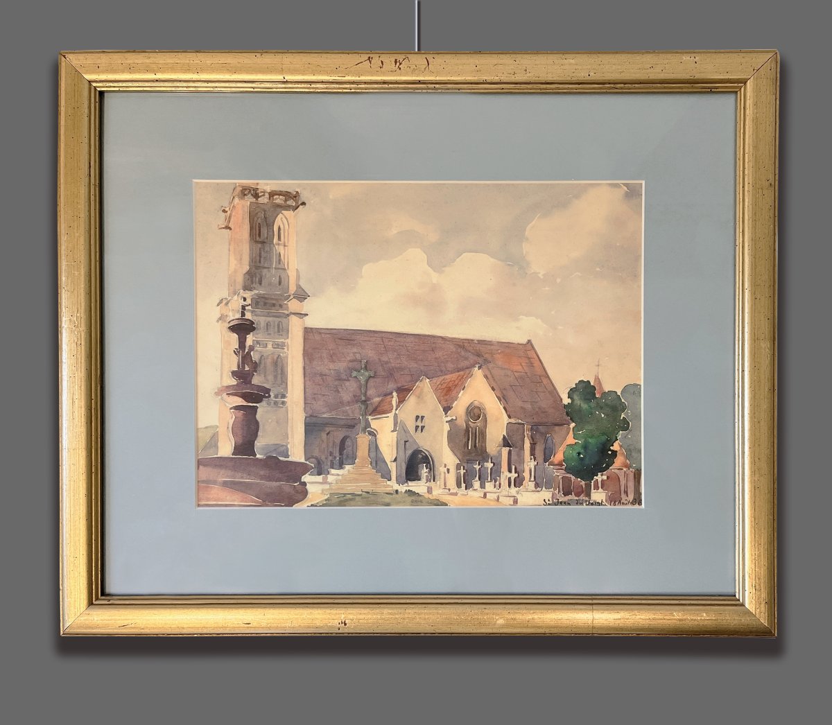 Daniel Duchemin (Maine-et-Loire, 1866-Parigi,1930) Saint Jean Baptiste de Saint Jean du Doigt 