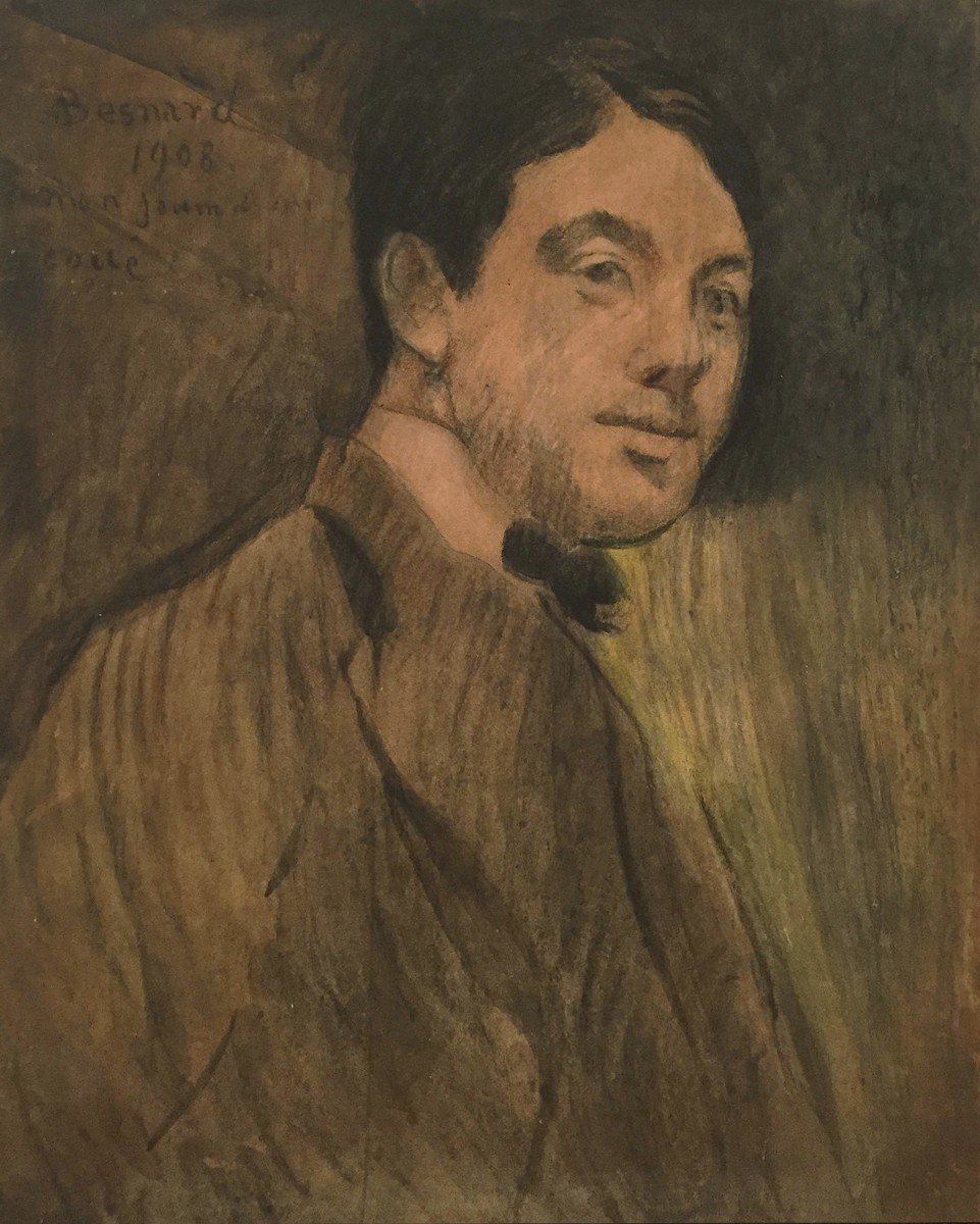 Paul Albert Besnard (1849-1934) Ritratto di giovane, 1908-photo-2