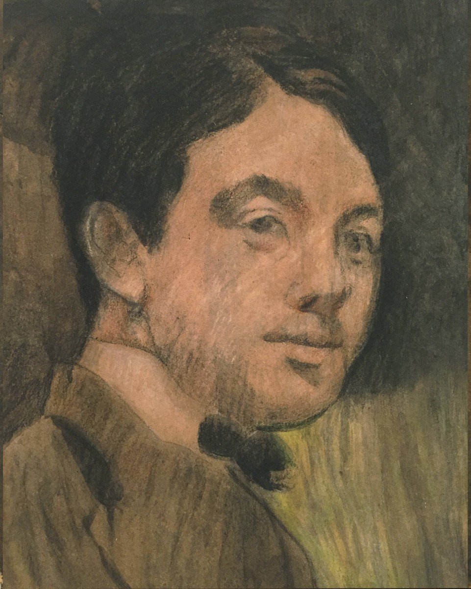 Paul Albert Besnard (1849-1934) Ritratto di giovane, 1908-photo-3