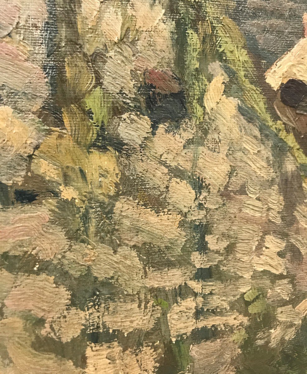 Louis gustave Cambier (1874-1949) Paesaggio di Campagna, 1896-photo-2