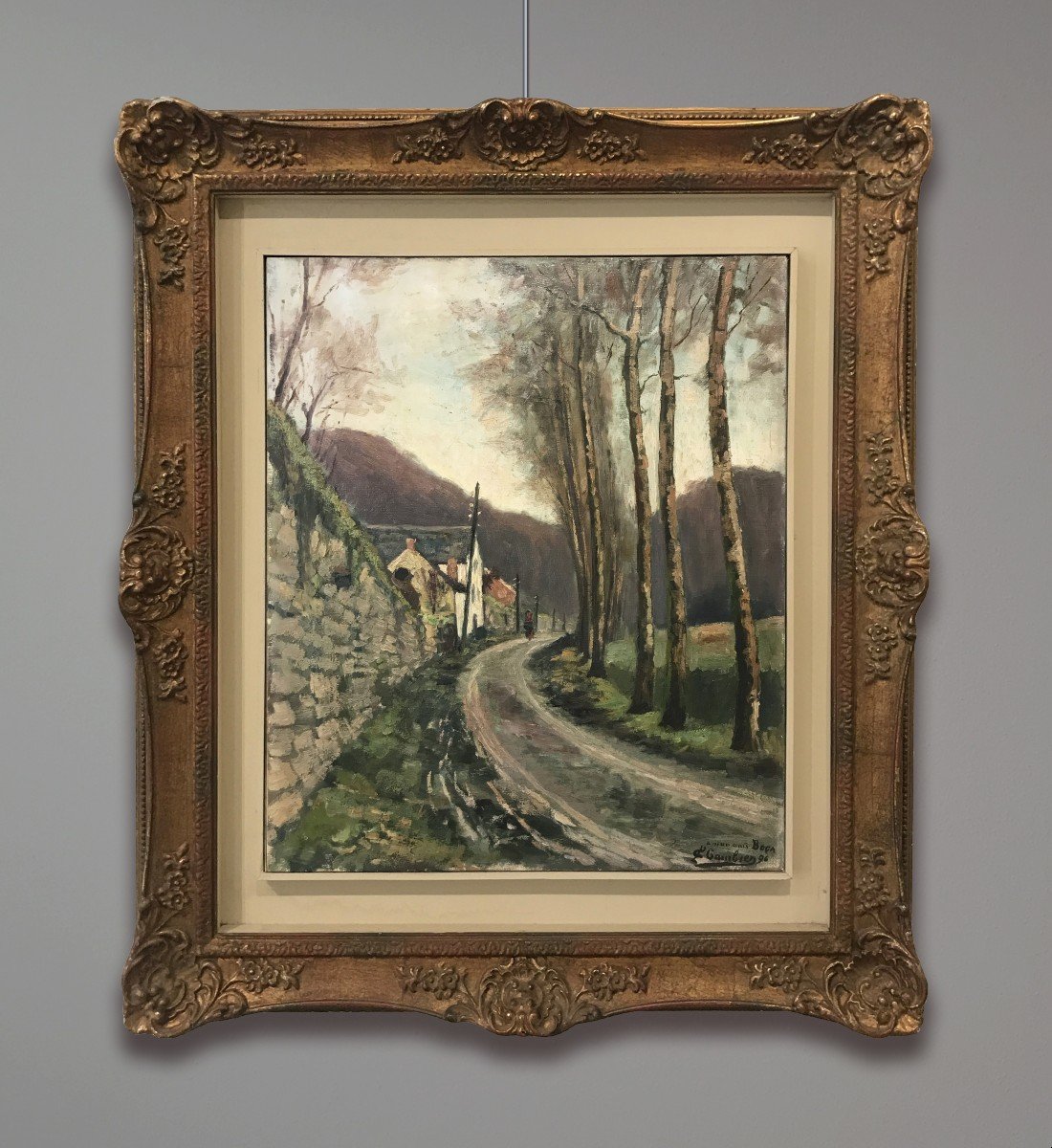 Louis gustave Cambier (1874-1949) Paesaggio di Campagna, 1896