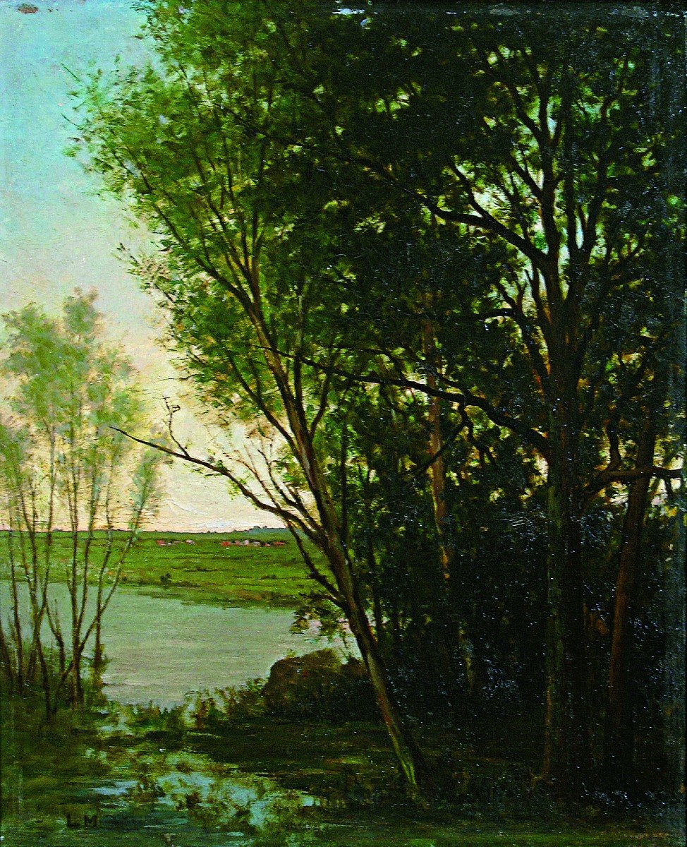 Louis Maréchal (1884-1971) Paesaggio Fluivale (Limoges), 1918-photo-2