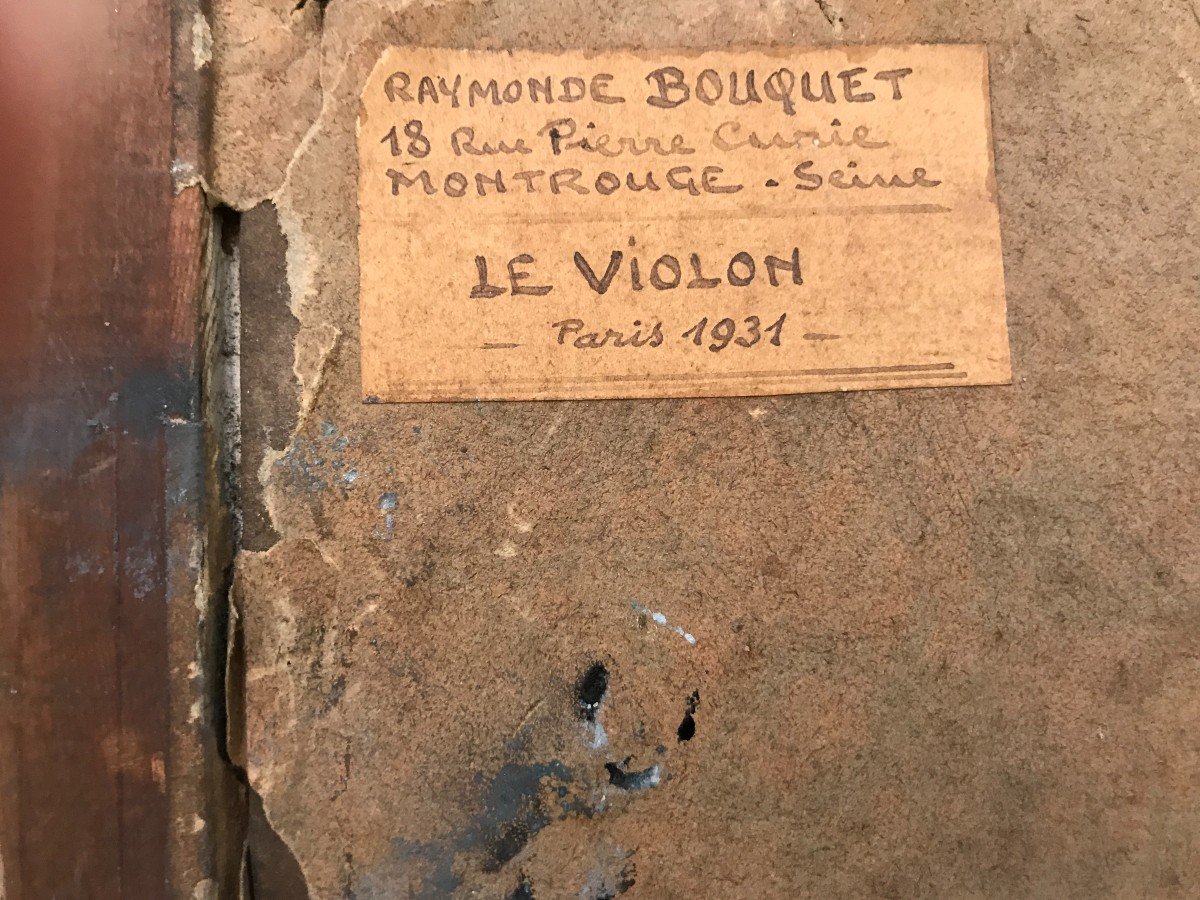 Raymonde Bouquet-gallien (1909-?) Il Violino, Parigi, 1931-photo-1