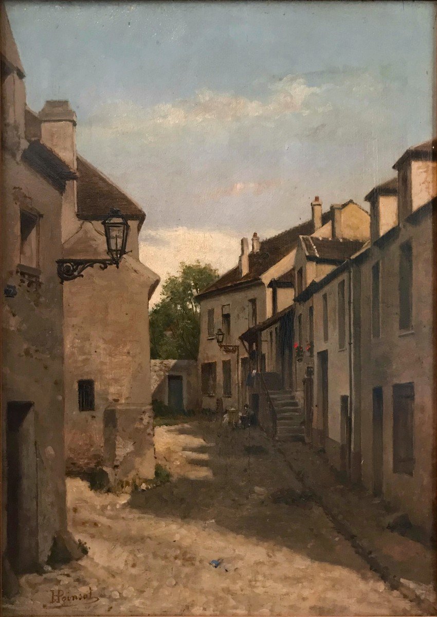Henri Marie Poinsot (1831-1914) Veduta di paese-photo-2