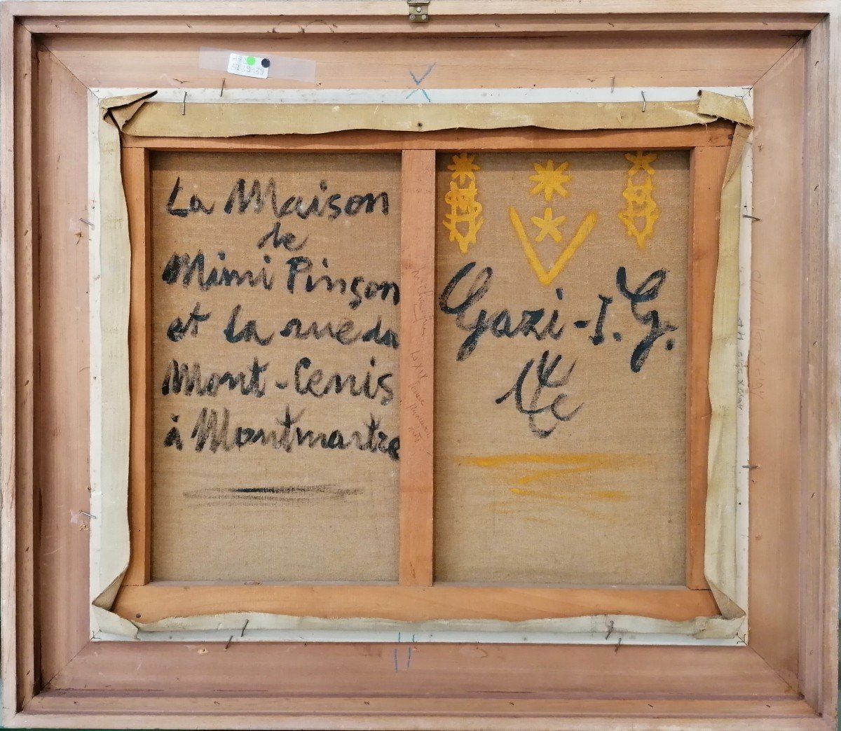 Gazi-Igna Ghierei dit Le Tatar (1900-1975)  La Maison Mimi Pinson et la Rue da Mont-Cenis à Montmatre-photo-3
