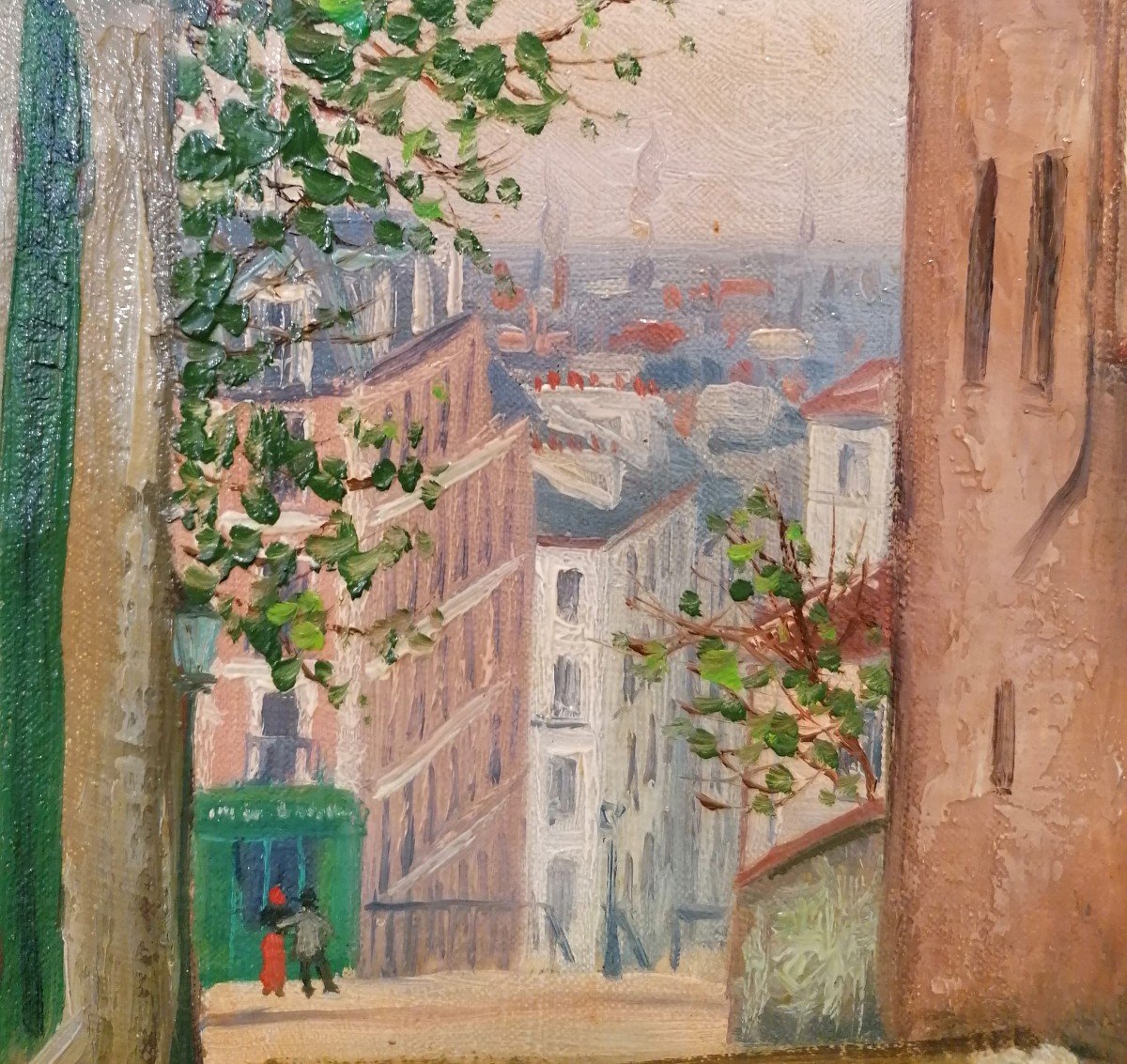 Gazi-Igna Ghierei dit Le Tatar (1900-1975)  La Maison Mimi Pinson et la Rue da Mont-Cenis à Montmatre-photo-1