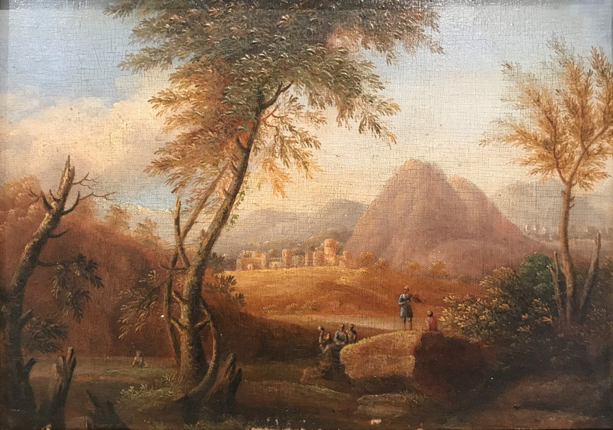 Artiste du 19ème siècle signée Harriet Browne, Paysage, 1819-photo-2