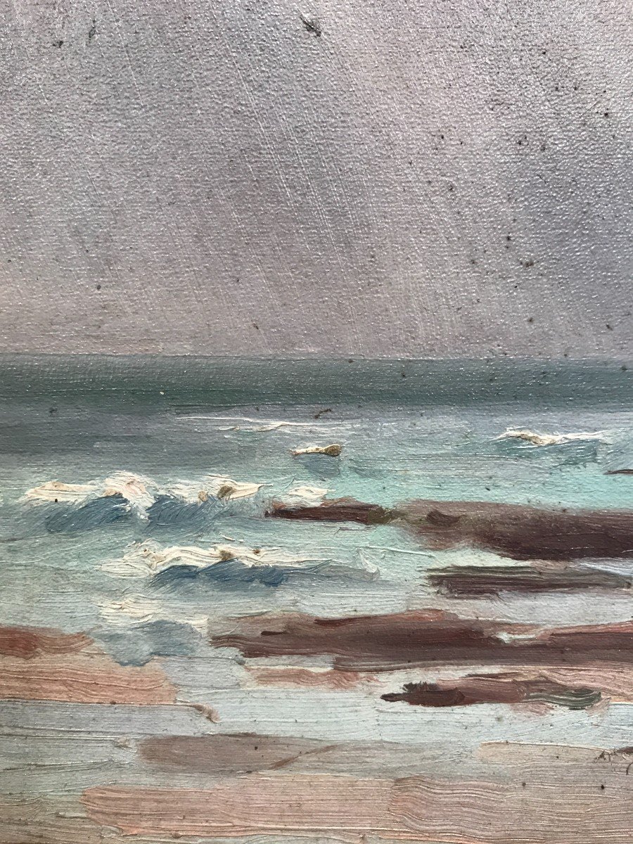 Daniel Duchemin (1866-1937) Paesaggio marino, 1919-photo-2