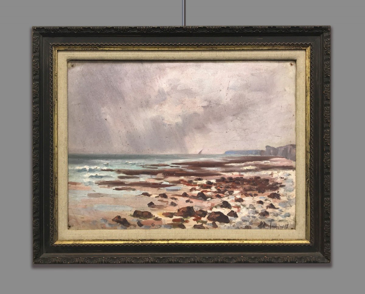 Daniel Duchemin (1866-1937) Paesaggio marino, 1919