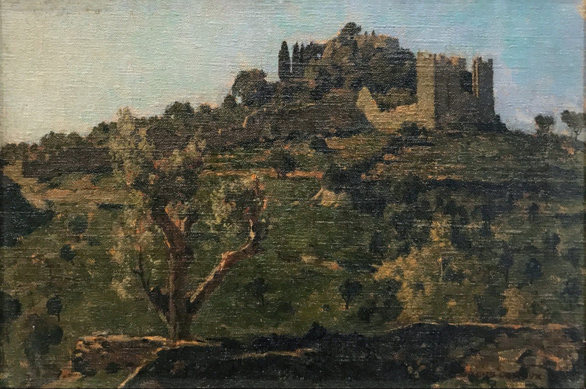 Georges Paul Leroux (1877-1957) Paesaggio con Castello In Rovina-photo-2
