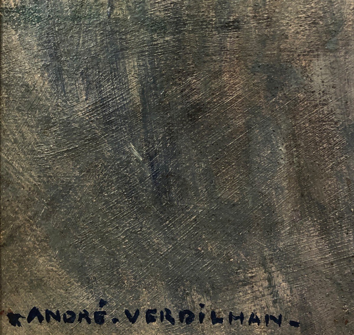 André Verdilhan (1881-1963) Il mercante di pesce (recto) Ritratto di un uomo (verso)-photo-3