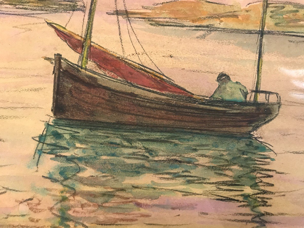 André Wilder (1871-1965) Paysage Portuaire, 1901-photo-3
