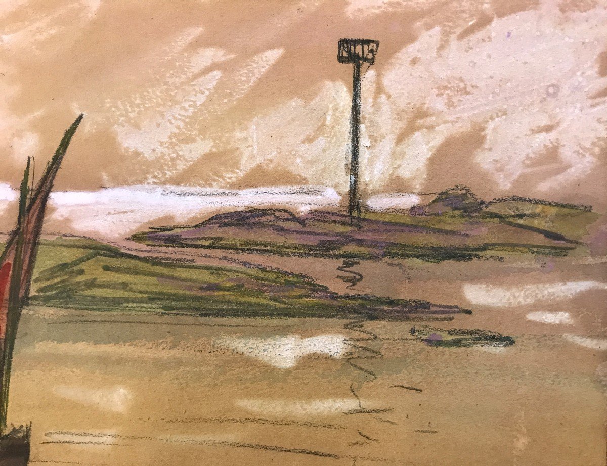 André Wilder (1871-1965) Paysage Portuaire, 1901-photo-1