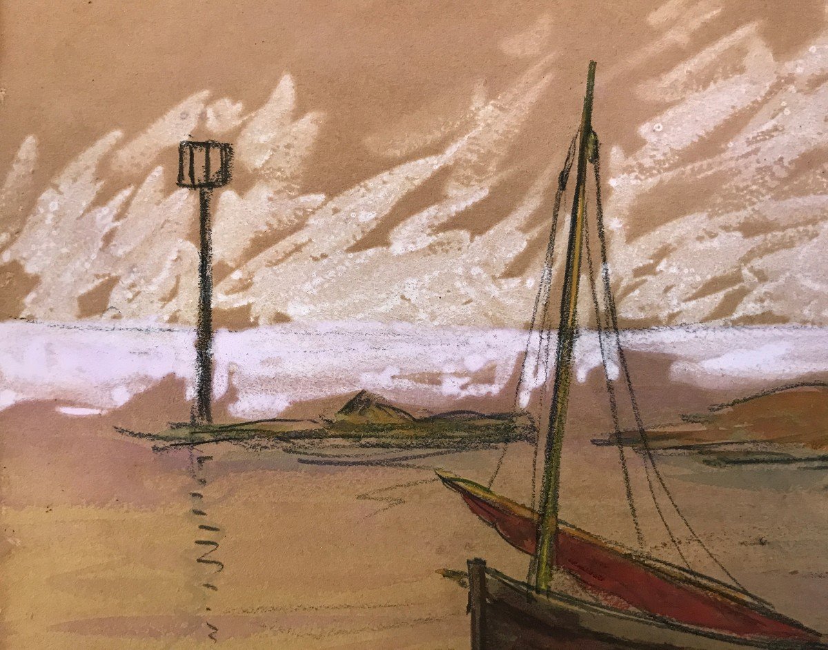 André Wilder (1871-1965) Paysage Portuaire, 1901-photo-2
